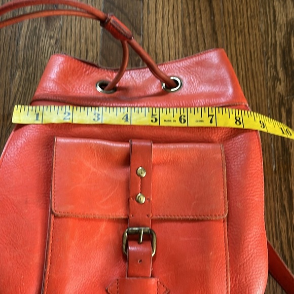 BeCa by Joy Gryson Red Leather Backpack for Women - Picture 7 of 12